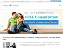 Tablet Screenshot of dakotadental.com